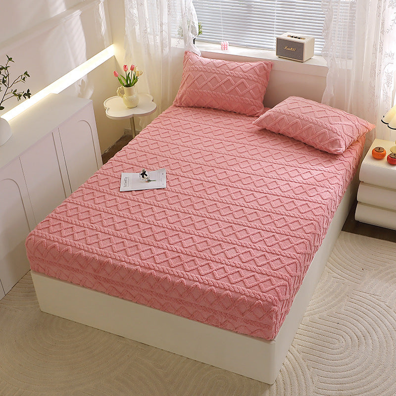 Taffon Quilted Fitted Sheet One-piece Bedspread