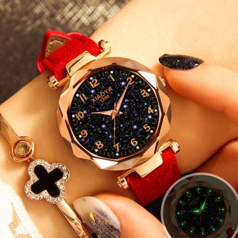 Mode Frauen Uhren Beste Verkaufen Star Sky Zifferblatt Uhr Luxus Rose Gold frauen Armband Quarz Handgelenk Uhren Neue dropshipping