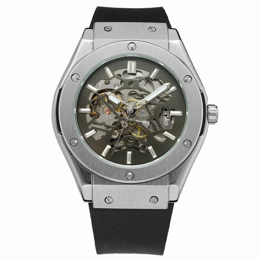 Vintage skeleton mechanical watch