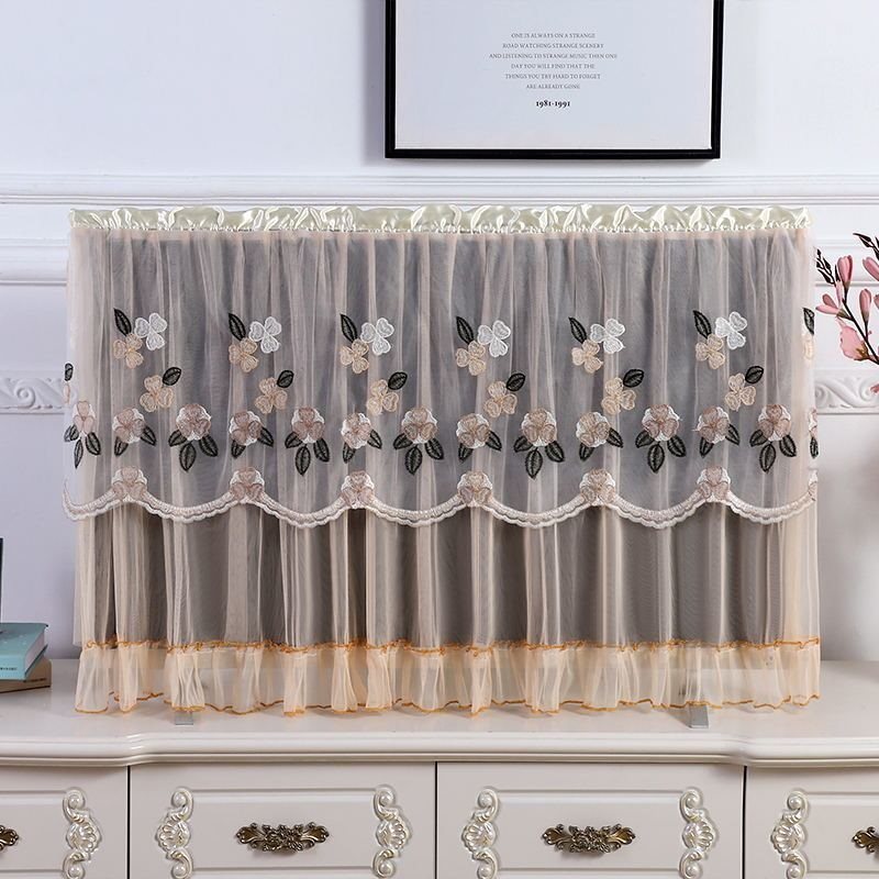 Lace Television Cover Desktop Hanging TV Dust Cover Cover Cloth Slipcover