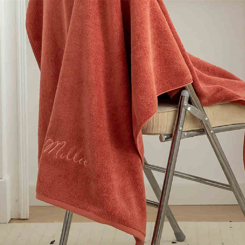 Embroidered Words, DIY Men's And Women's Bath Towels, Customized And Engraved Names