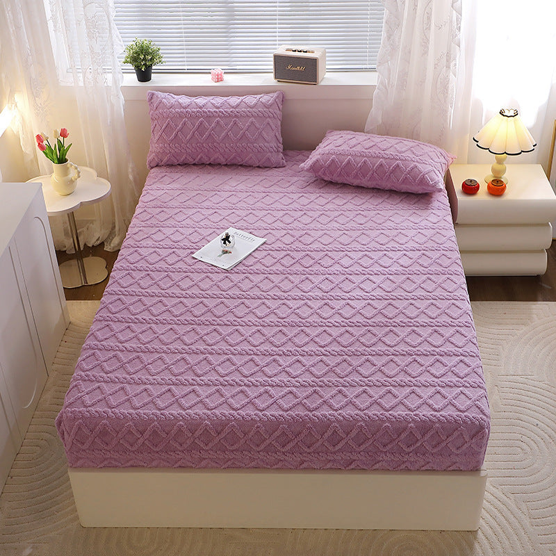 Taffon Quilted Fitted Sheet One-piece Bedspread