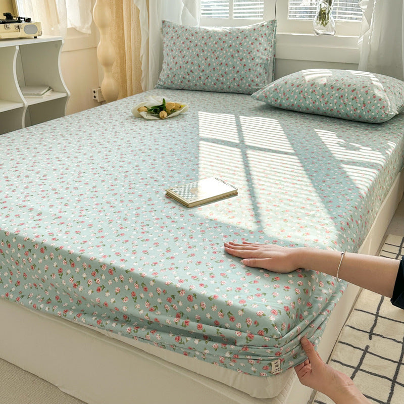 Pure Cotton Crash Fitted Sheet Thickened