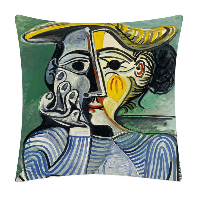 Painted cartoon pillowcase
