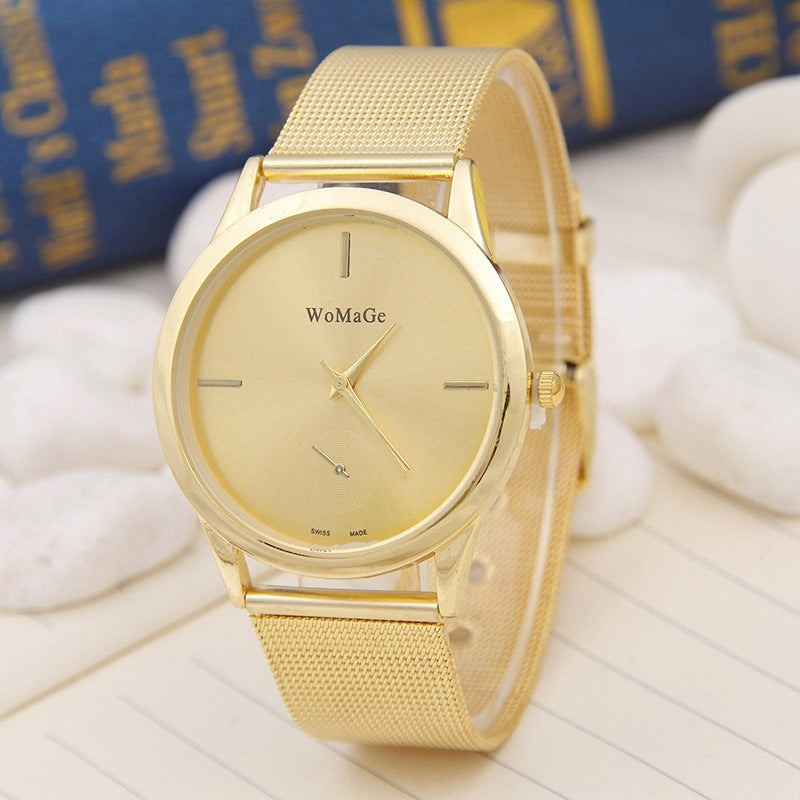 Amazon AliExpress Hot Sale High End Men's Watch Classic Simple Sports Watch Mesh Belt Ultra Thin Spot