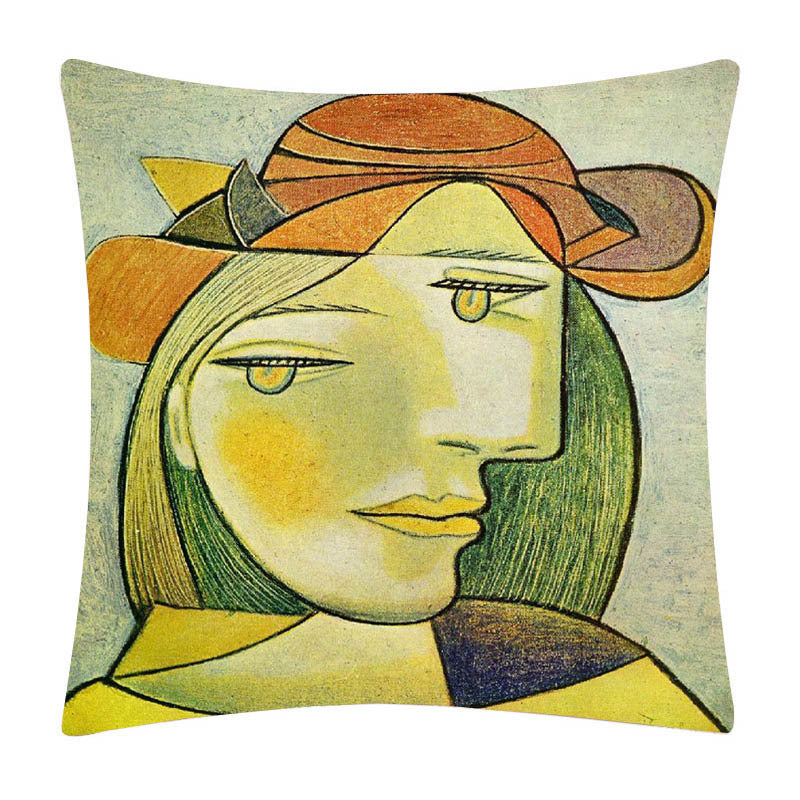 Painted cartoon pillowcase