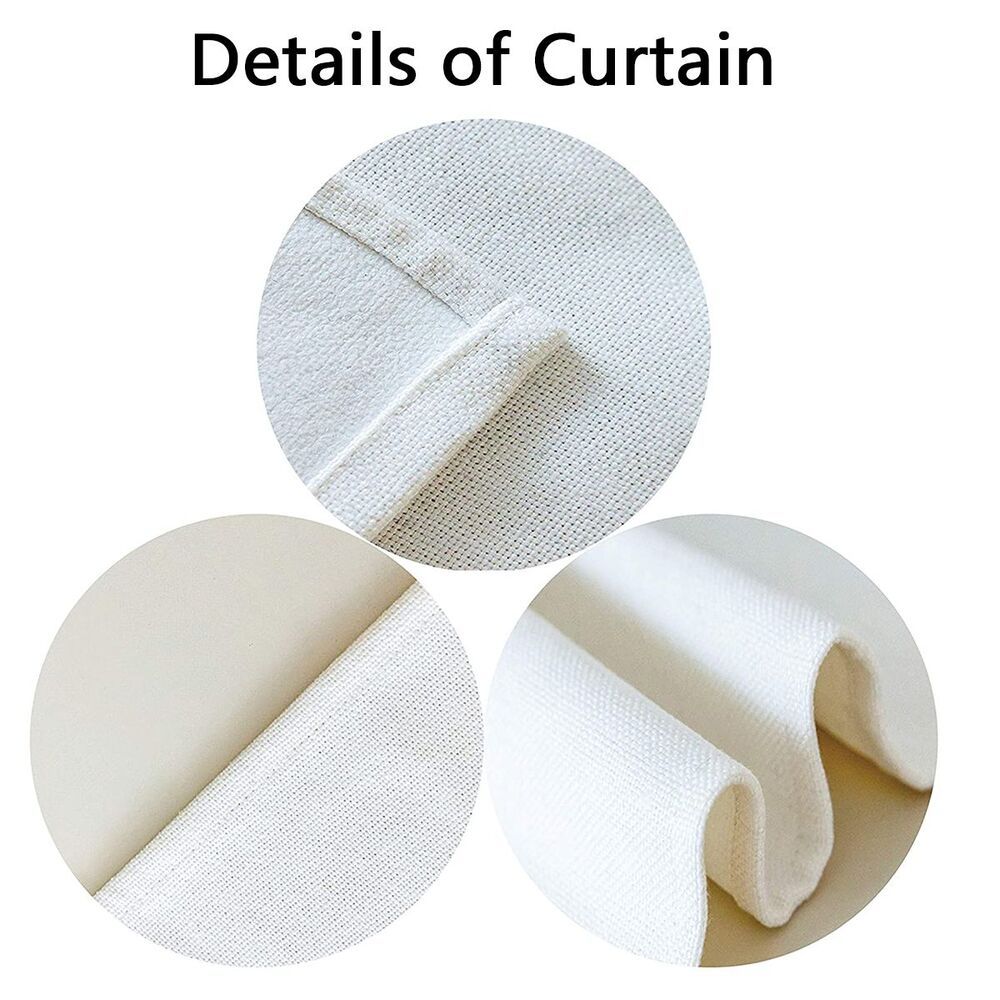 34x56in Two Consistent Blackout And Windproof Door Curtains