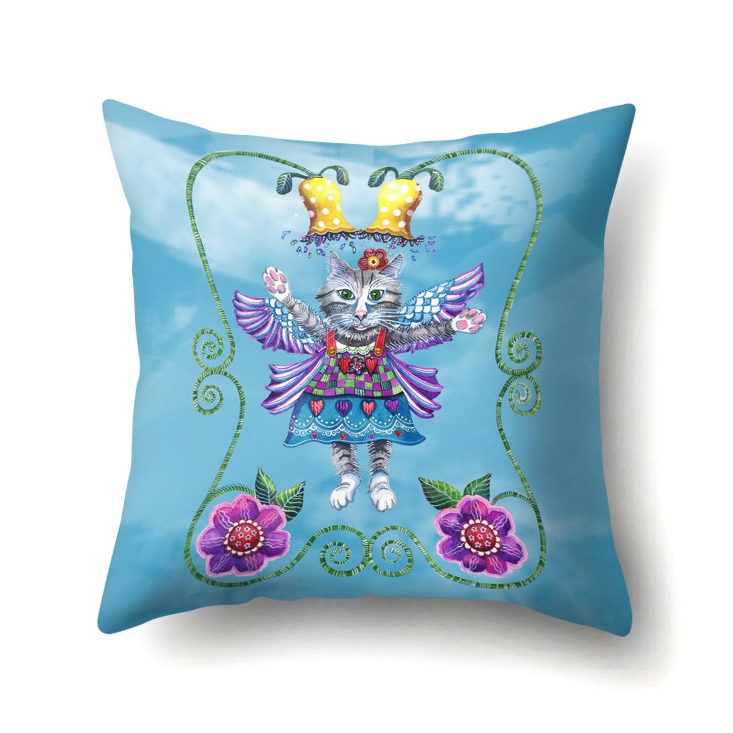 Leather velvet pillowcase
