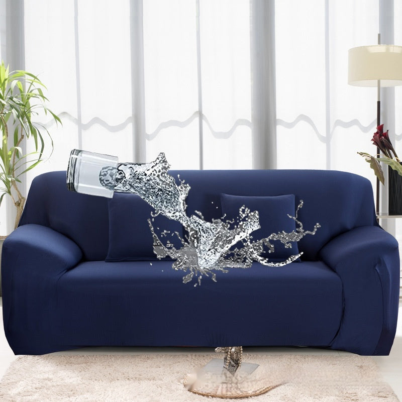 Solid Color Elastic Waterproof Sofa All-inclusive Milk Silk Cover