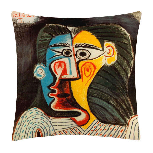 Painted cartoon pillowcase
