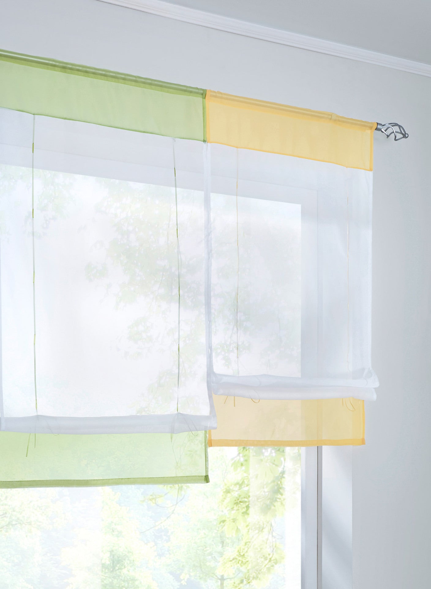 Foreign Trade High Density Terylene Yarn Wear Rod Ribbon Roman Curtains