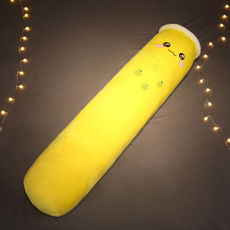 Cute Milk Tea Cylindrical Pillow Bed Doll Plush Removable And Washable