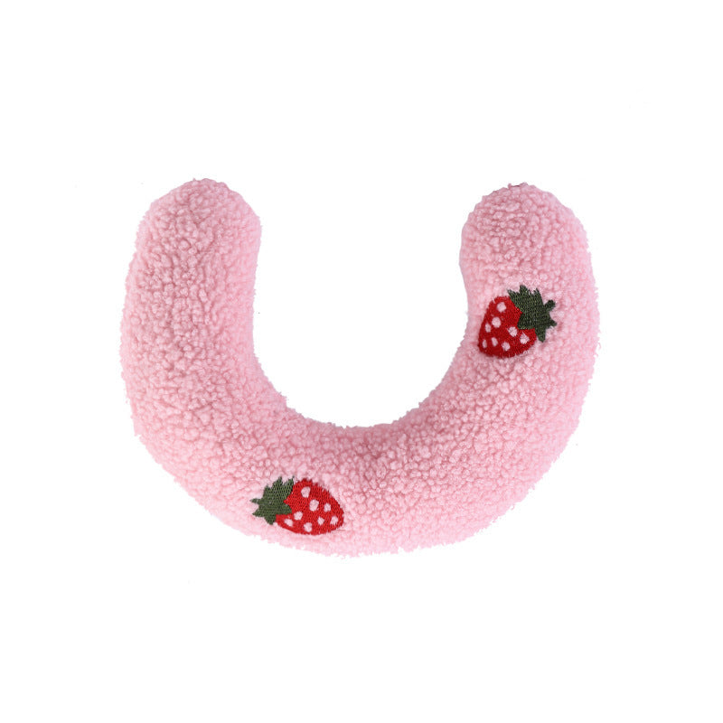 Pet Dog Cat Protect Cervical Spine Deep Sleep U-shape Pillow