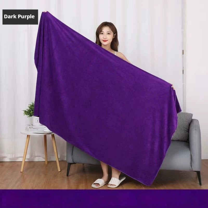 Beauty Salon Bath Towels Bed Towel Massage Pedicure Bed Sheet Hotel Bath Towel Water-absorbing Quick-drying Sweat Steaming Household Large Bath Towel