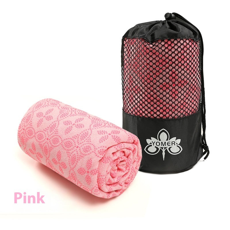 Home Anti Slip Particle Sweat Absorbing Yoga Towel