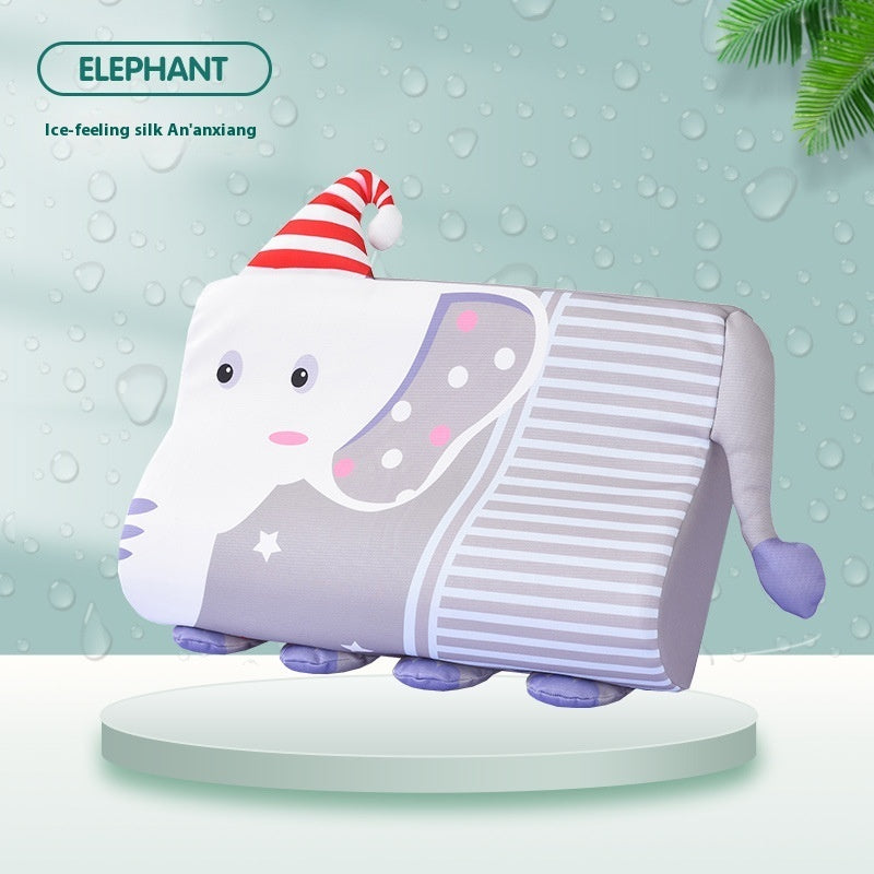 Slow Rebound Cervical Support Improve Sleeping Cute Cartoon Memory Foam Pillow Insert Pillowcase