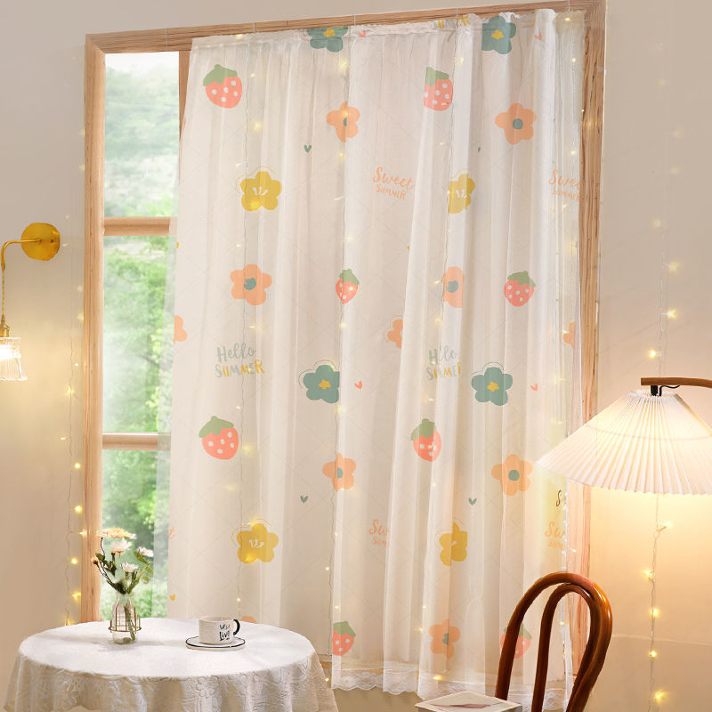 Velcro Curtain Simple Shading Cloth Punch-free Installation