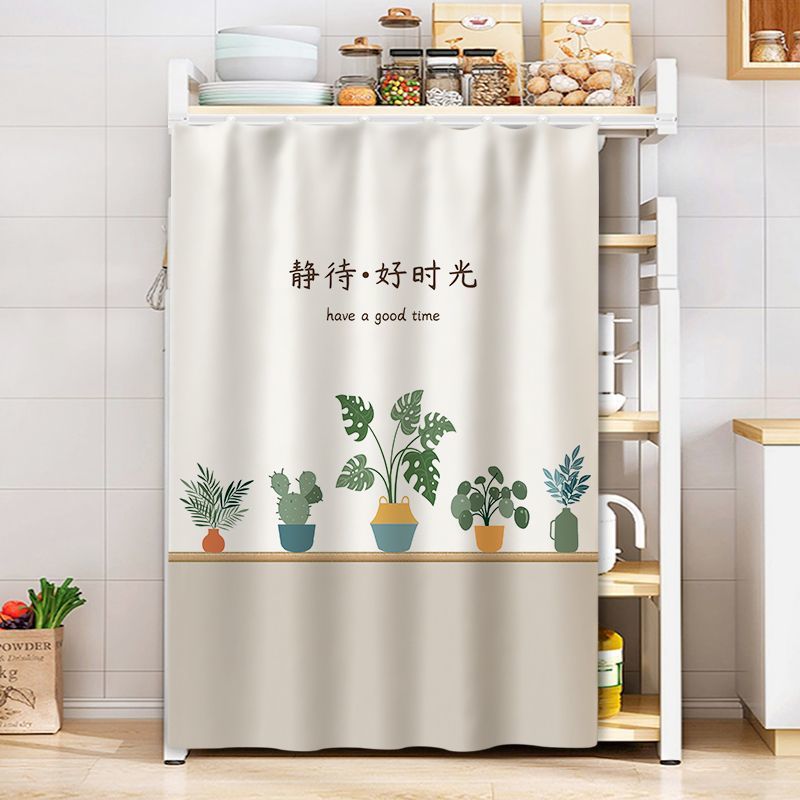 Practical Storage Rack Sundries Shade Curtain Wardrobe Dustproof Ugly