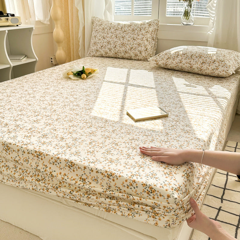 Pure Cotton Crash Fitted Sheet Thickened