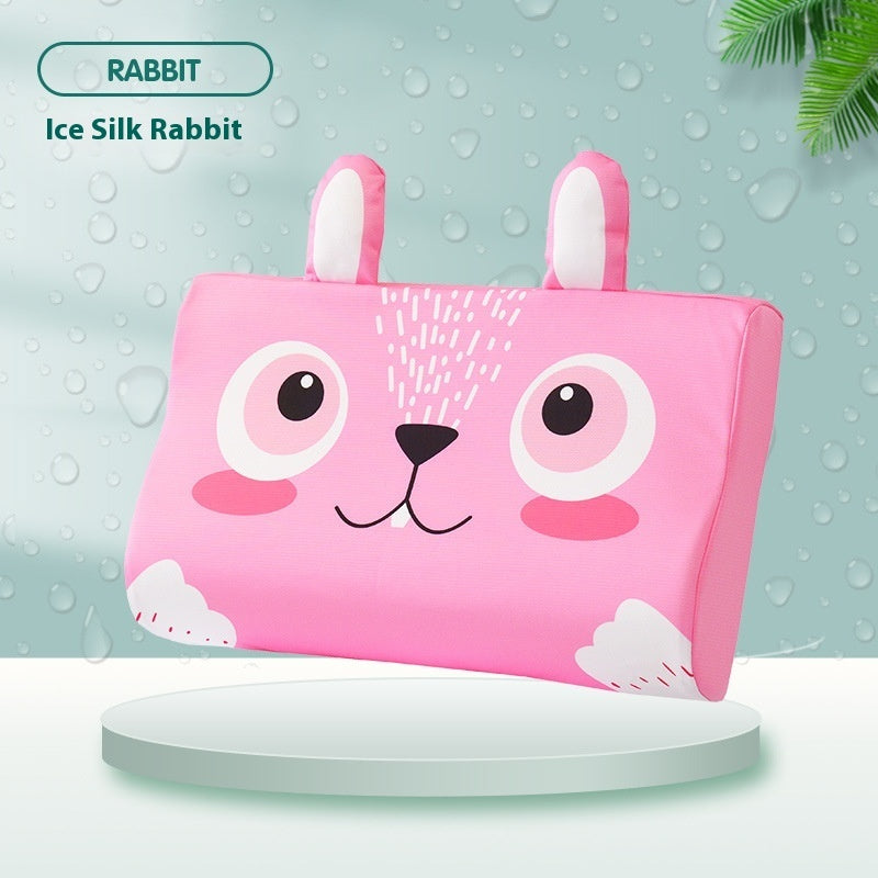 Slow Rebound Cervical Support Improve Sleeping Cute Cartoon Memory Foam Pillow Insert Pillowcase