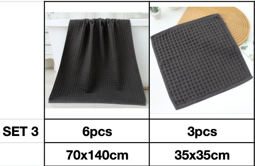 Household Bathing Water Absorbent And Quick Drying Unisex Plus Thickened Pure Cotton Bath Towel Wipe