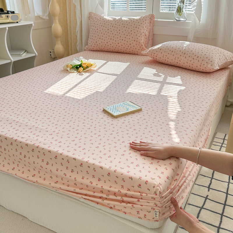 Pure Cotton Crash Fitted Sheet Thickened