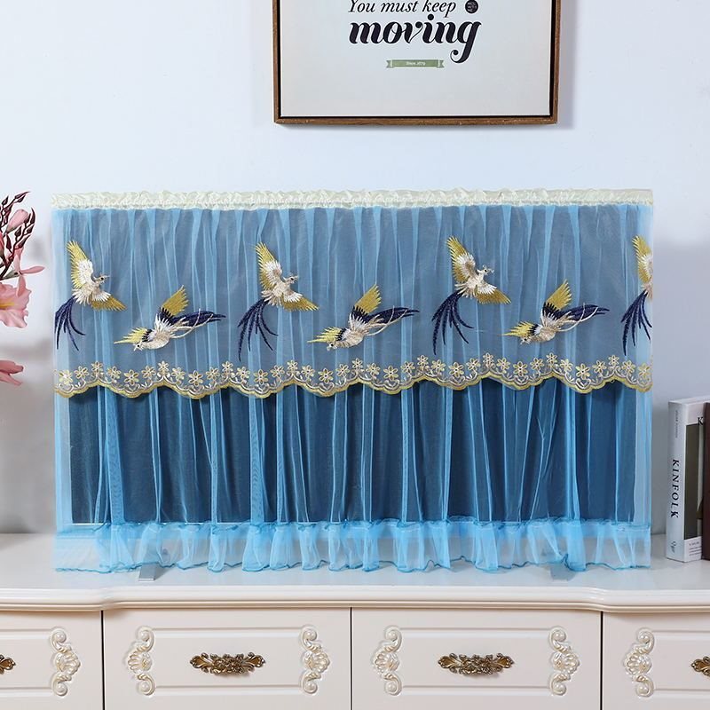 Lace Television Cover Desktop Hanging TV Dust Cover Cover Cloth Slipcover