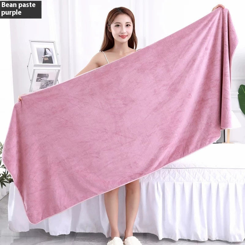 Beauty Salon Bath Towels Bed Towel Massage Pedicure Bed Sheet Hotel Bath Towel Water-absorbing Quick-drying Sweat Steaming Household Large Bath Towel