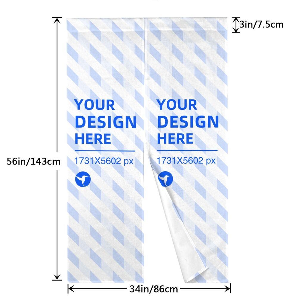 34x56in Two Consistent Blackout And Windproof Door Curtains