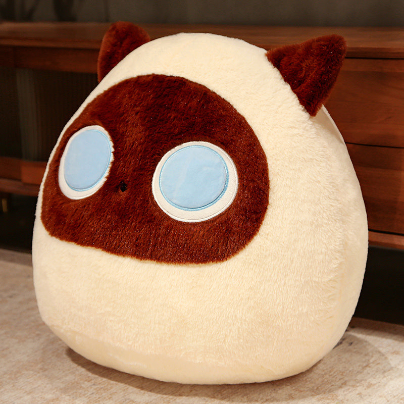Japanese Sofa With Cat Doll And Cute Animal Pillow At The Waist