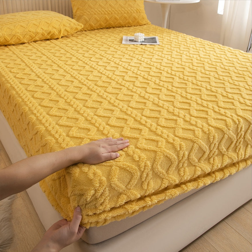 Taffon Quilted Fitted Sheet One-piece Bedspread