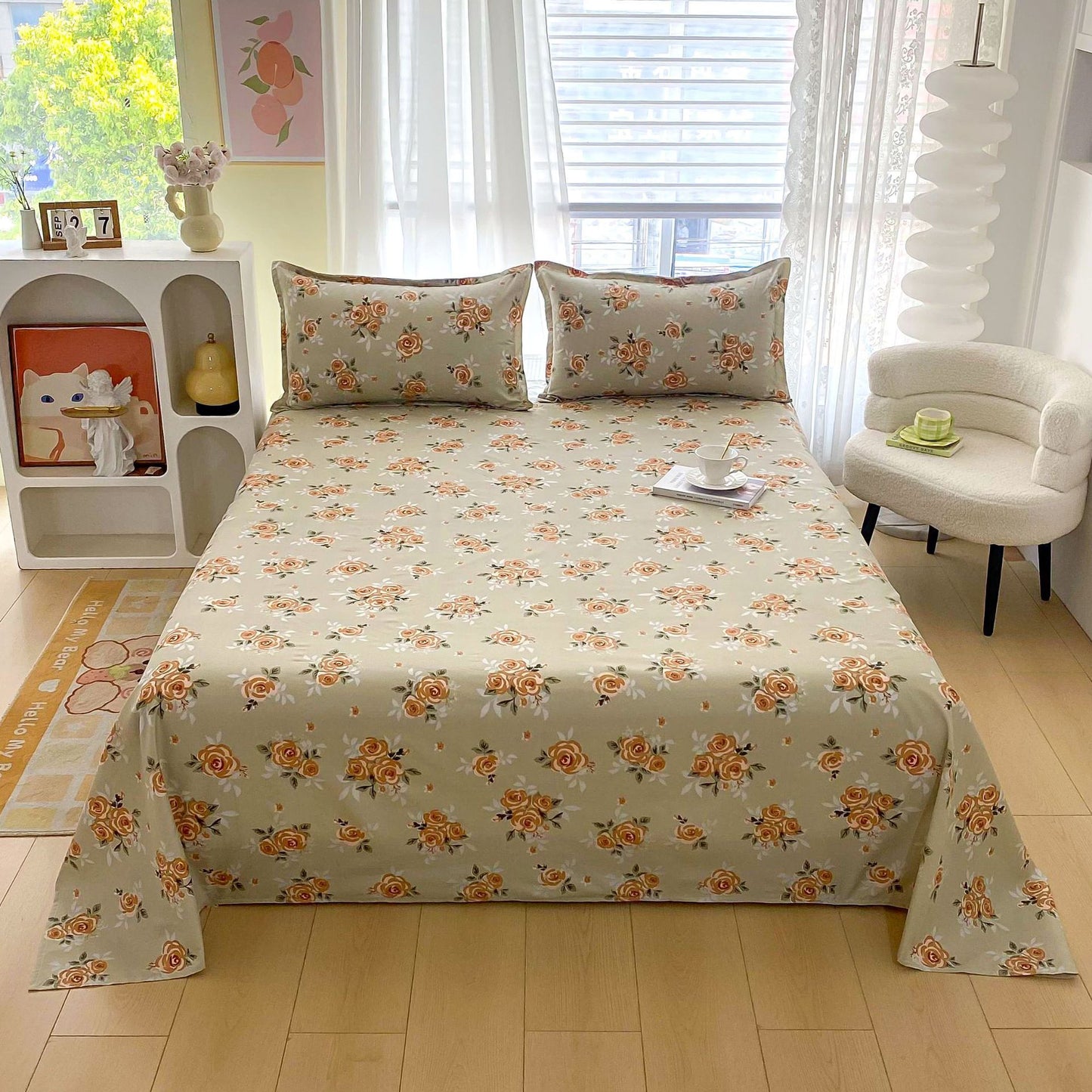 Skin-friendly Bed Sheet Brushed Bedspread