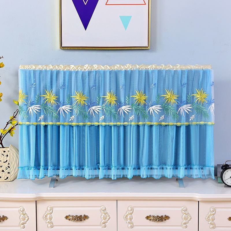 Lace Television Cover Desktop Hanging TV Dust Cover Cover Cloth Slipcover