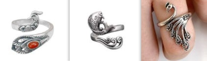 Old Jewelry Hook Line With Line Ring