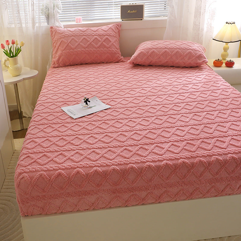 Taffon Quilted Fitted Sheet One-piece Bedspread