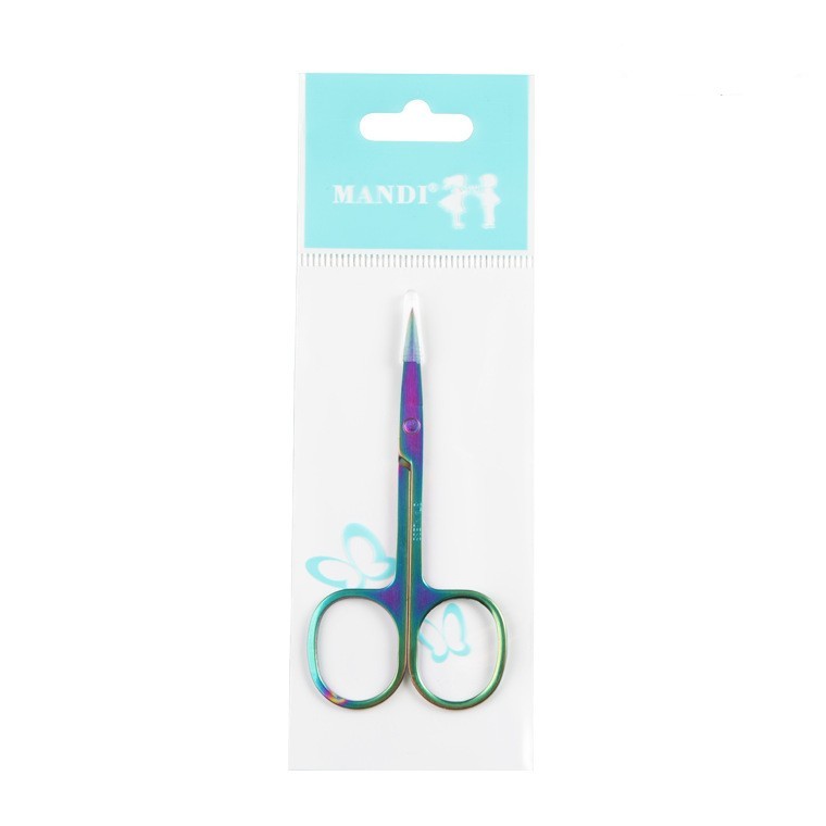 Stainless Steel Color Titanium Eyebrow Trimmer Makeup Beauty Small Scissors