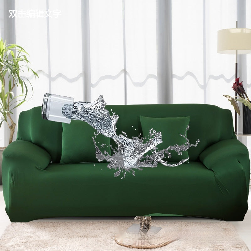 Solid Color Elastic Waterproof Sofa All-inclusive Milk Silk Cover