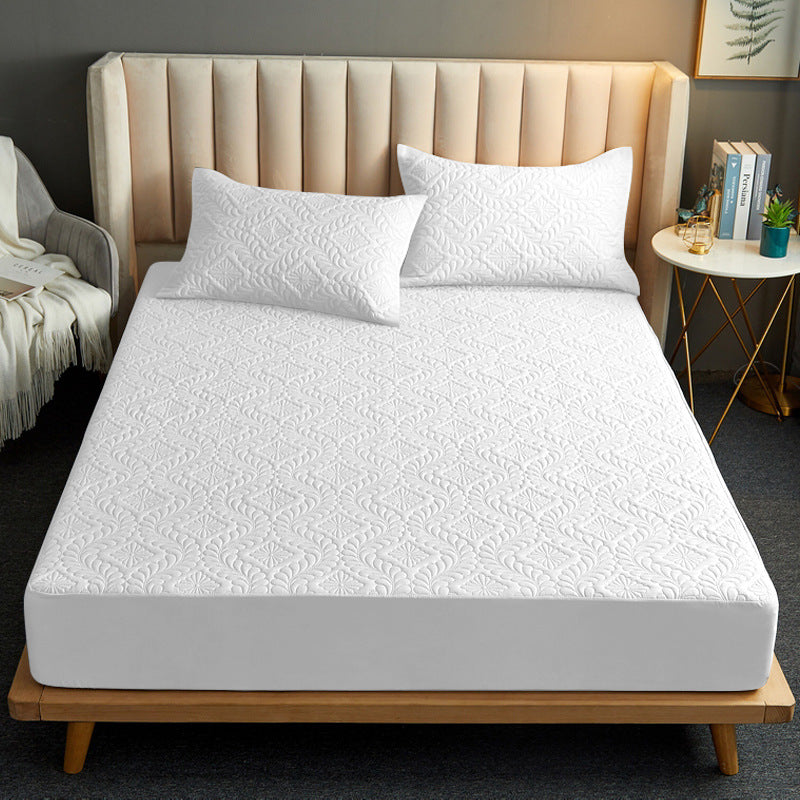 Pure Color Quilted Four Seasons Universal Fitted Sheet