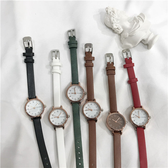Women's Retro Mori Style Middle School Student Simple Watch