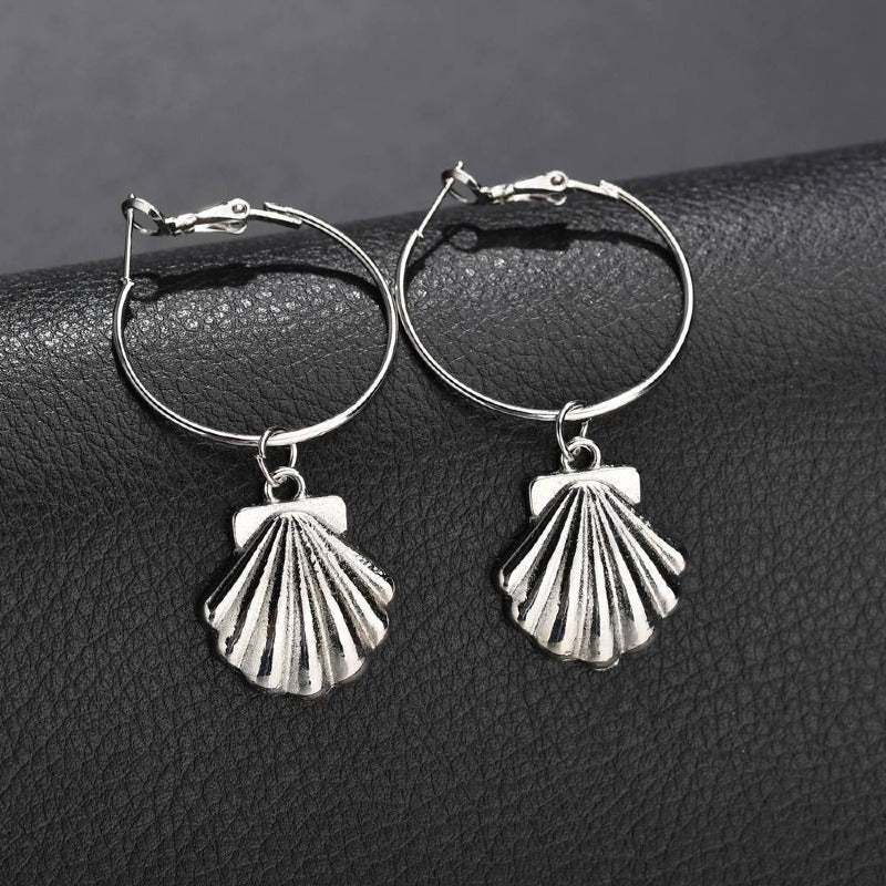 New Simple Earrings Women Ins Cross-border Hot-selling Shell Ear Jewelry