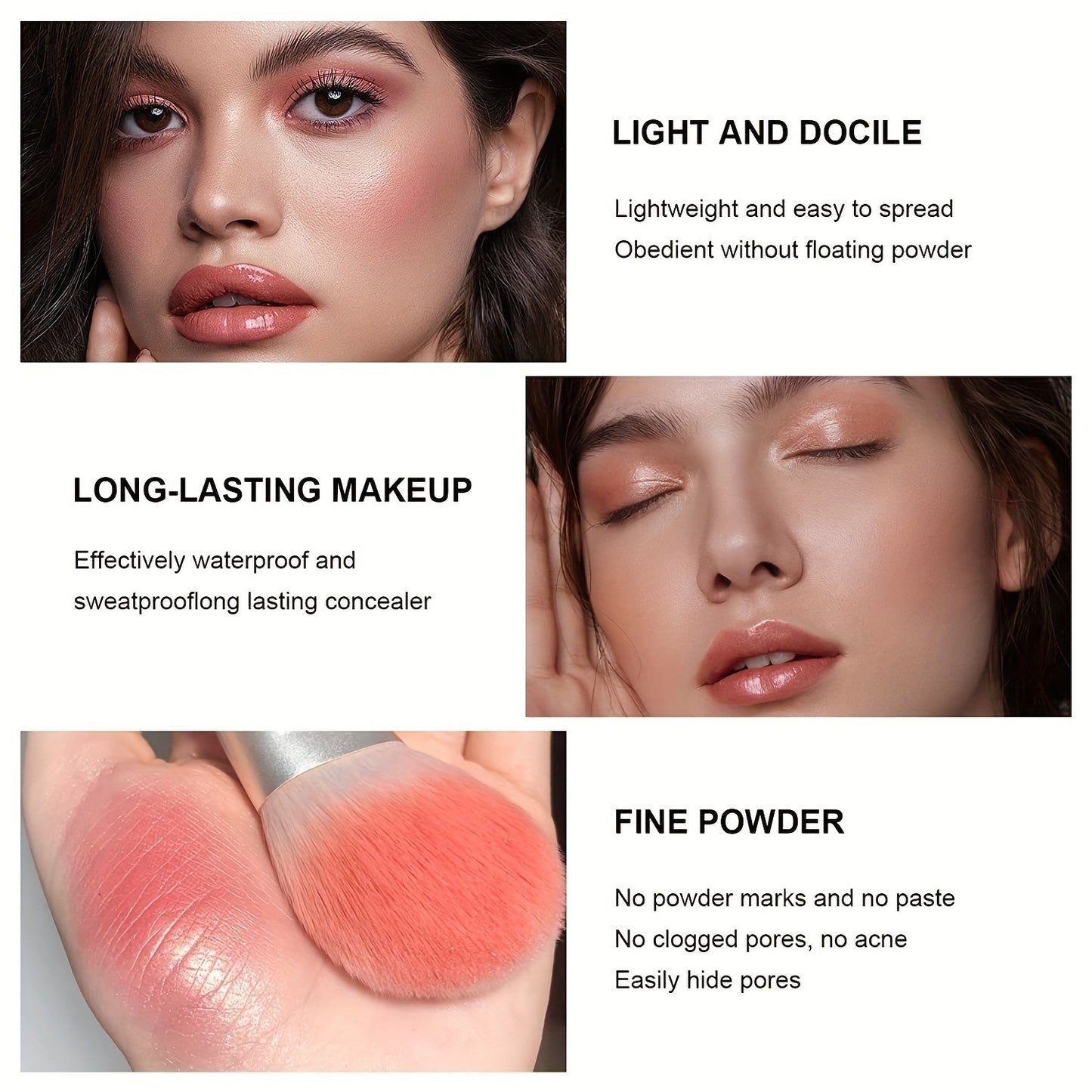 Cross-border TEMU Amazon Hot 12-color Blusher Plate Matte Shimmer High-gloss Multi-color Cream Blush Plate