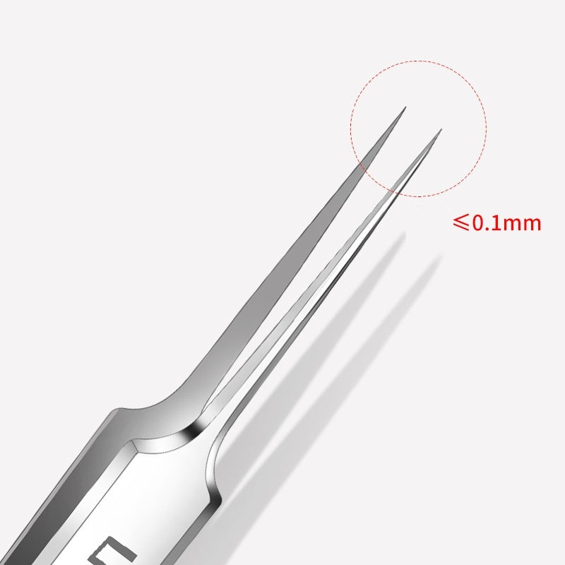 High Precision High Hardness Cell Tweezer Blackhead Removing Tweezers Stainless Steel Splinter Acne Clip No 5 Cell Tweezer