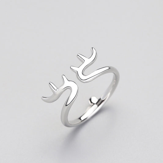 Silver Jewelry Creative Personality Christmas Elk