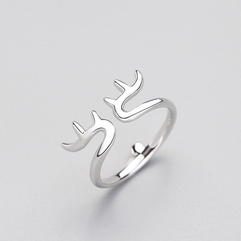 Silver Jewelry Creative Personality Christmas Elk