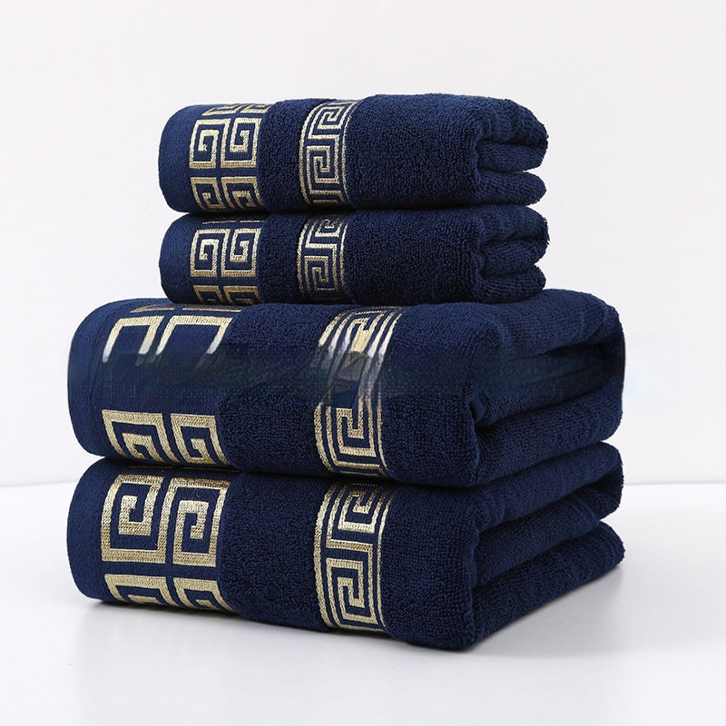 Wide Satin Jacquard Beach Cotton Bath Towel