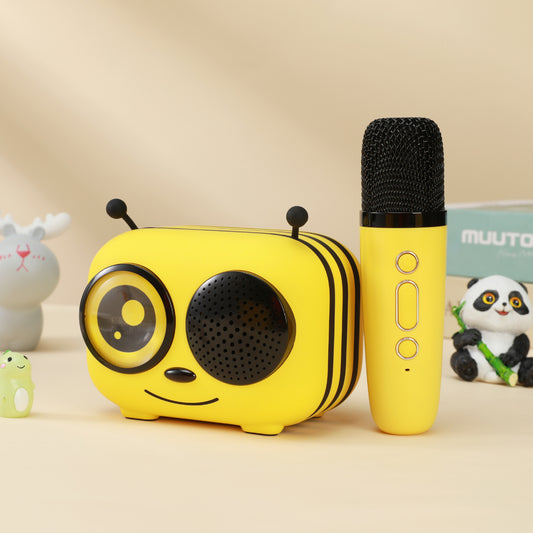 Karaoke Integrated Microphone Home Bee Wireless Bluetooth Speaker