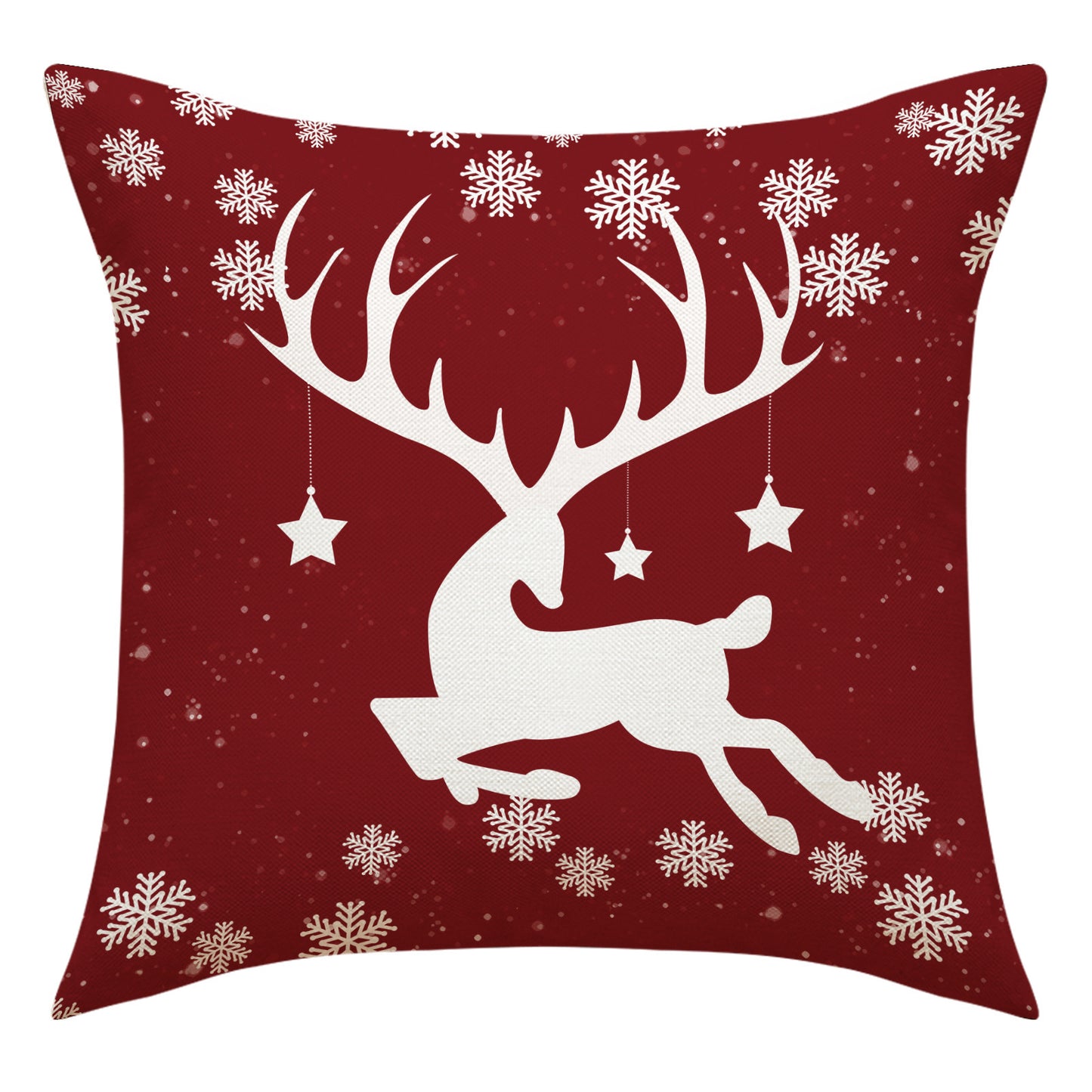 Christmas Pillow Cover Snowman Elk Decoration