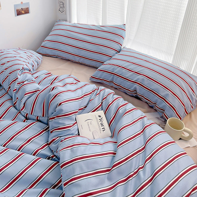 Korean Ins Modern Minimalist Duvet Cover Three Or Four Piece Suit