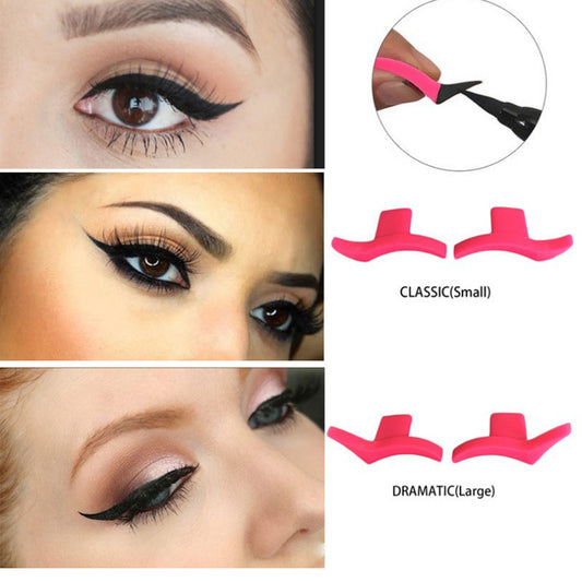 Professional 1Pair Eyeliner Stamp Template Stencil Models Makeup New Wing Style Easy To Makeup Eye Wing