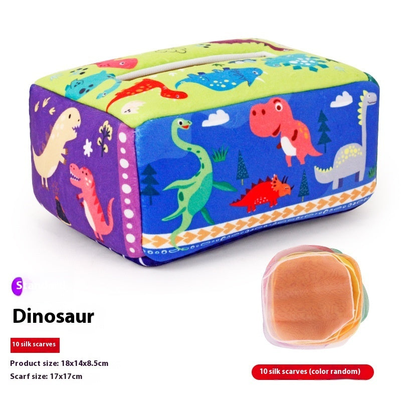 Children's Drawstring Paper Towel Box Toy Baby Fabric Drawstring